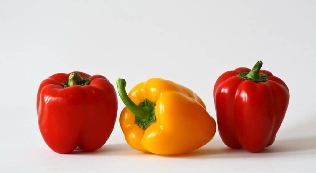 Add some bell peppers for variety in your organic cooking!