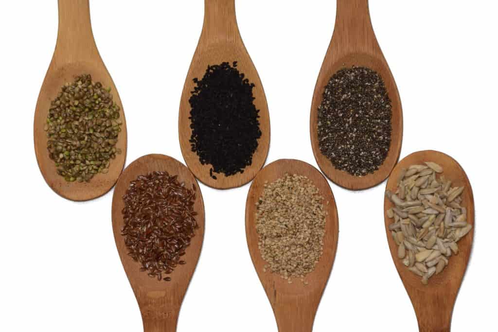 Hemp, chia and flax are all great to have in a healthy organic kitchen!