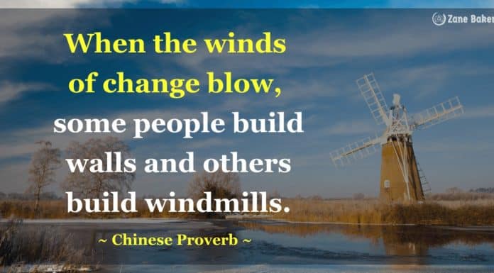 The Winds of Change: How to Cope with Changes in Your Life When the winds of change blow, some people build walls and others build windmills. How to Cope with Changes?