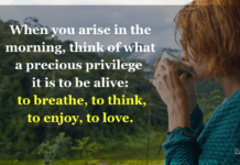 4 Easy Ways to Shift from Low to High Vibration Naturally High Vibration Living: When you arise in the morning, think of what a precious privilege it is to be alive: to breathe, to think, to enjoy, to love.