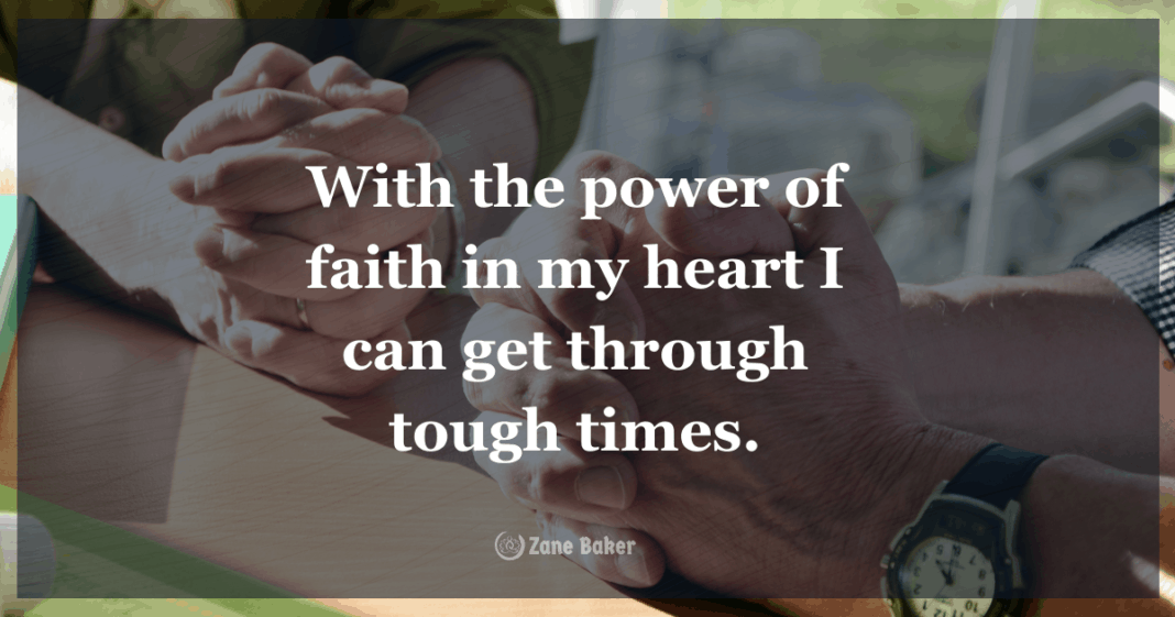 how to reduce stress and anxiety With the power of faith in my heart I can get through tough times.