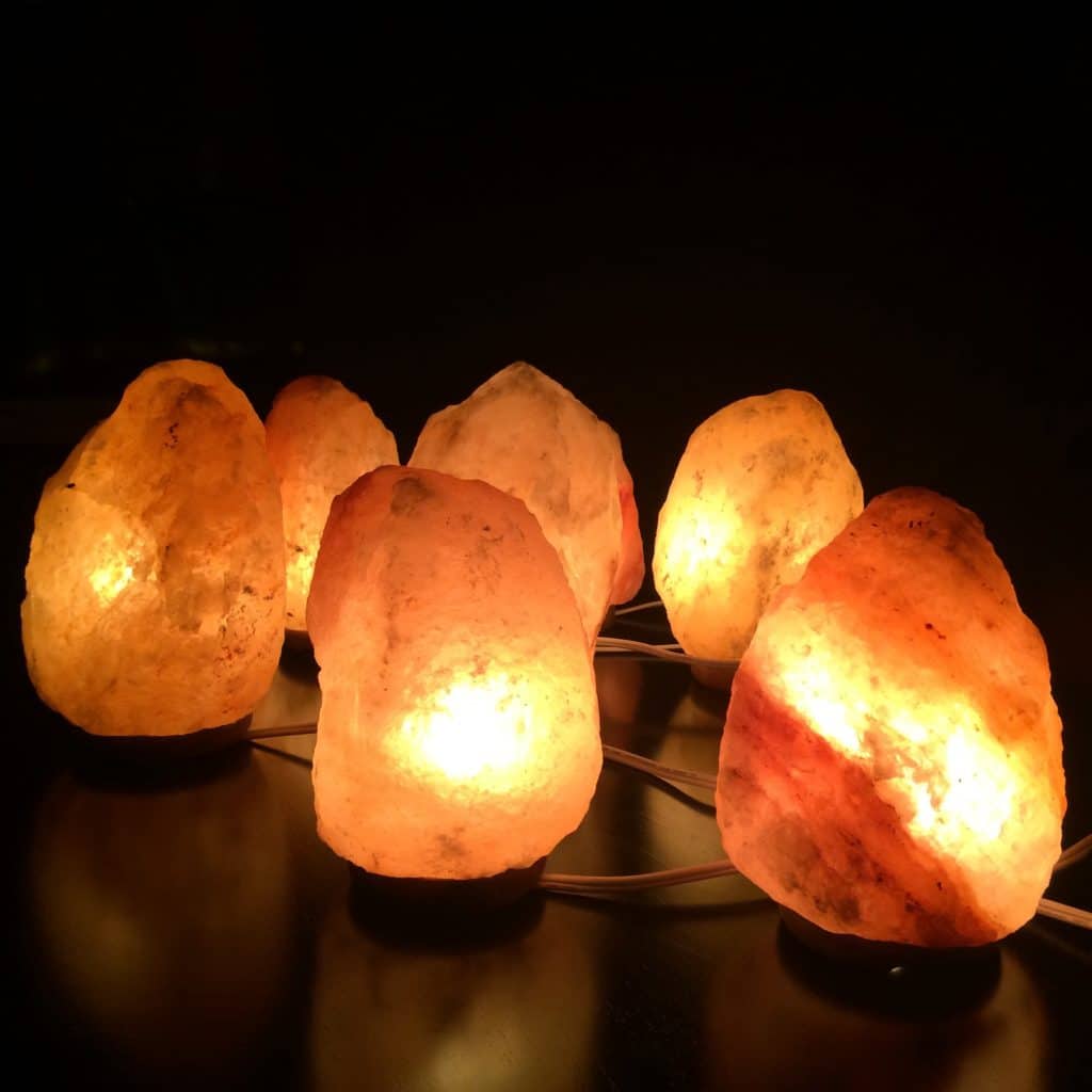 A bunch of salt lamps. They provide loads of benefits!
