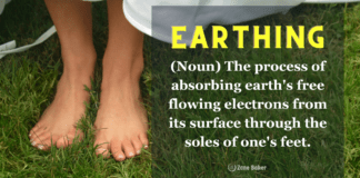 All You Need To Know About Grounding (AKA Earthing) Earthing or Grounding (Noun) The process of absorbing earth's free flowing electrons from its surface through the soles of one's feet.
