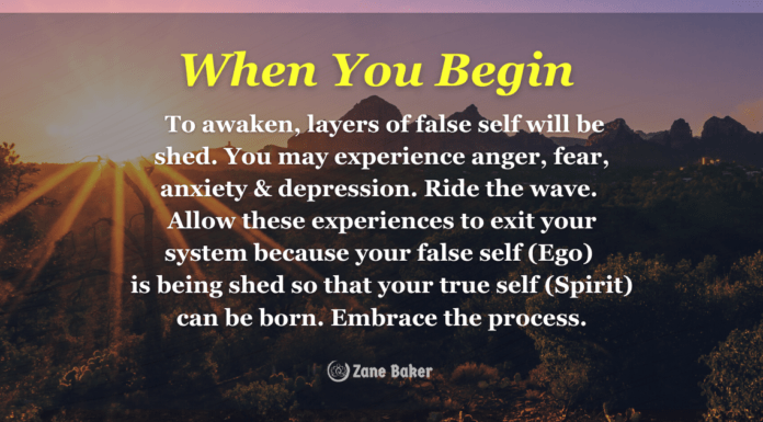 How To Navigate The Spiritual Awakening Process Mindfully? Spiritual Awakening Process: When You Begin to Awaken, layers of false self will be shed. You may experience anger, fear, anxiety & depression. Ride the wave. Allow these experiences to exit your system because your false self (Ego) is being shed so that your true self (Spirit) can be born. Embrace the process.