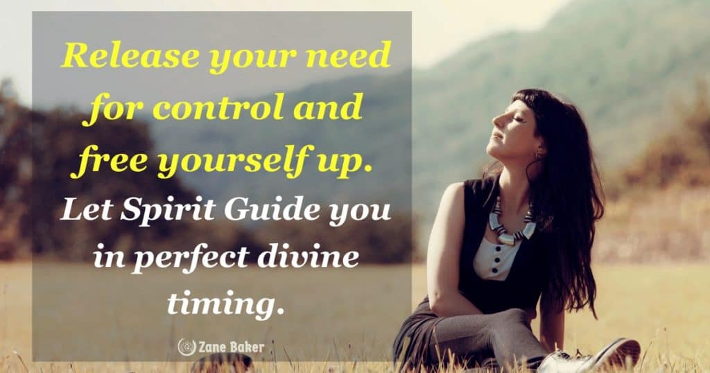 Release your need for control and free yourself up. Let Spirit Guide you in perfect divine timing.