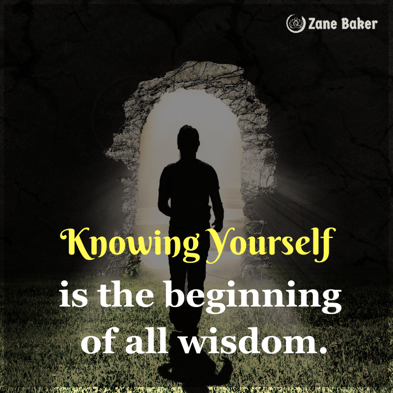Knowing yourself is the beginning of all wisdom.  Friendship start with the self.