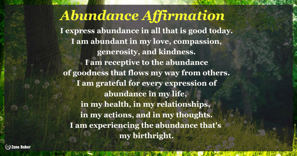 Abundance Toolkit - Abundance Affirmation Meditation 