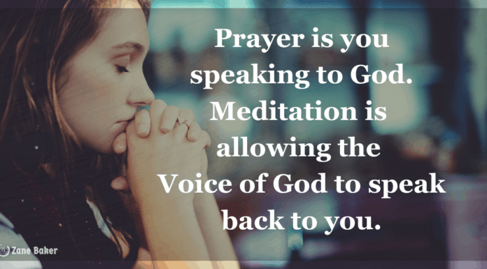 What Is Meditation For… Really? What is meditation for Prayer is you speaking to God. Meditation is allowing the Voice of God to speak back to you.
