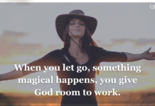 Letting Go and Letting God: A Sacred Practice That Everyone Can Benefit From Letting Go Quote: When you let go, something magical happens, you give God room to work. Zane Baker Letting Go and Letting God.